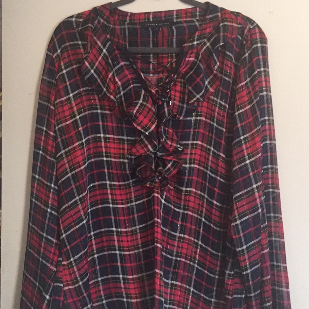 Plaid blouse